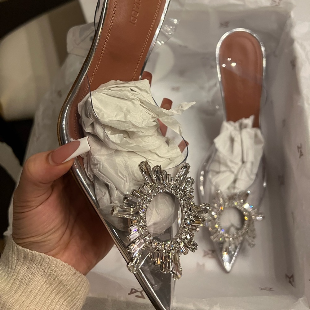 AMINA MUADDI - Begum PVC Slingback Pumps (sold out everywhere)